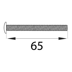 Tornillo cilindro trn16 m5x65mm níquel