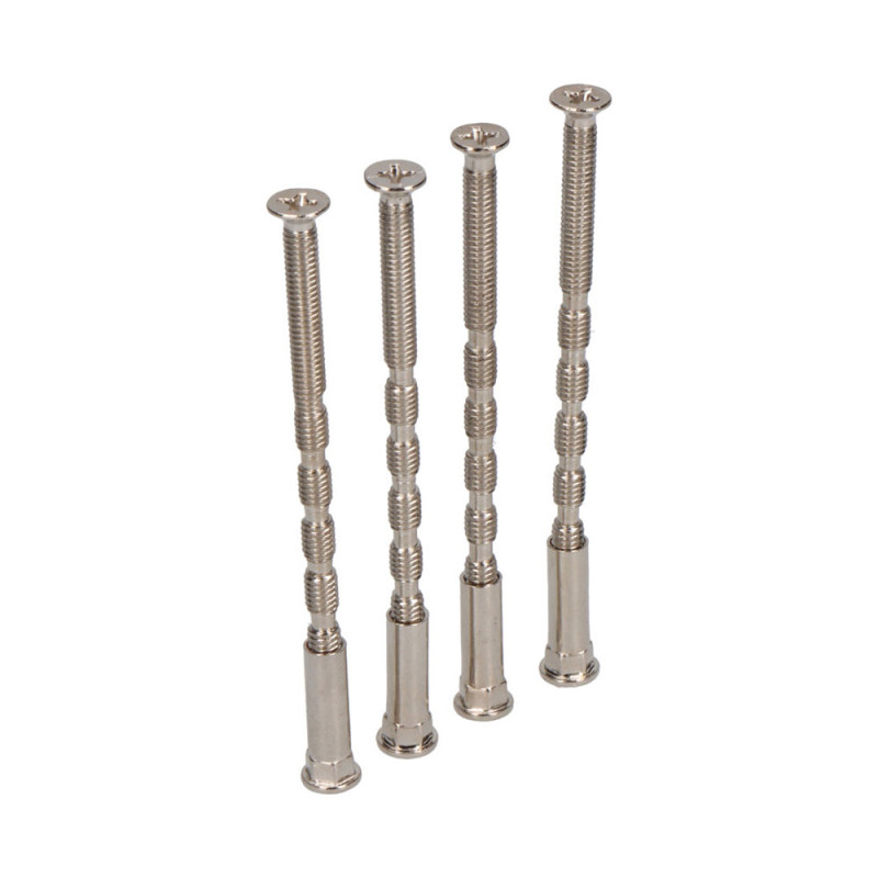 Tornillo pasante multicorte trn02 m4 x 75 mm níquel satinado Tornillo pasante multicorte trn02 m4 x 75 mm níquel satinado