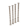Tornillo pasante multicorte trn02 m4 x 75 mm níquel satinado