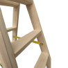Escalera de madera 6 peldaños 164cm plabell