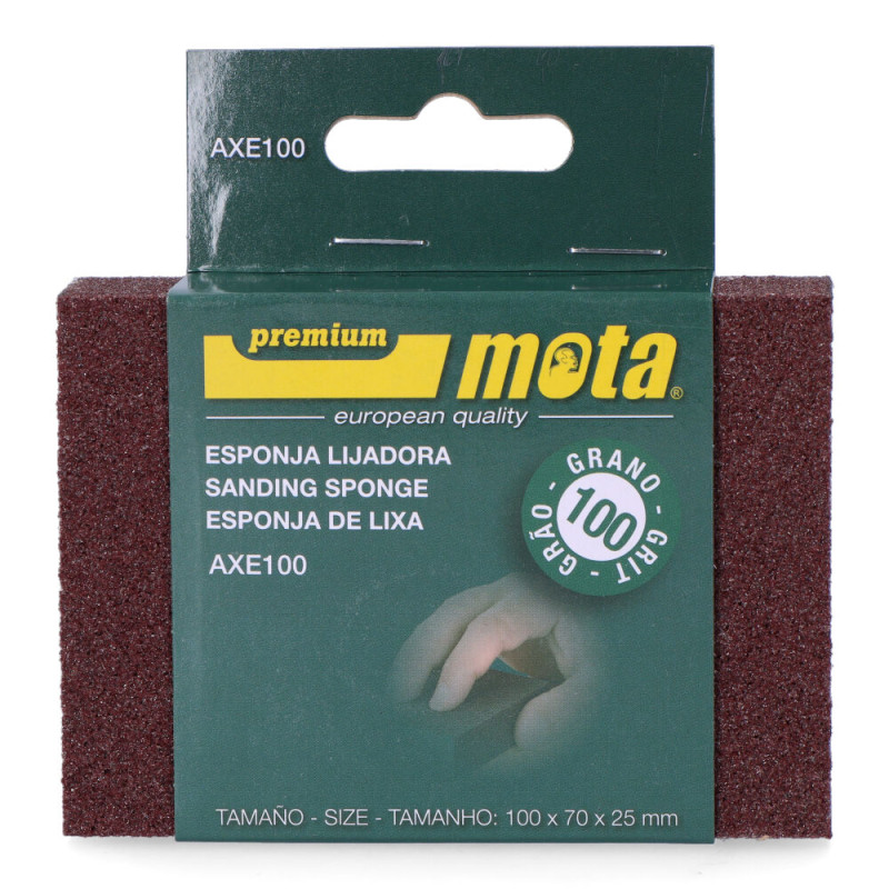Lija de esponja alumina grano 100 axe100 mota Lija de esponja alumina grano 100 axe100 mota
