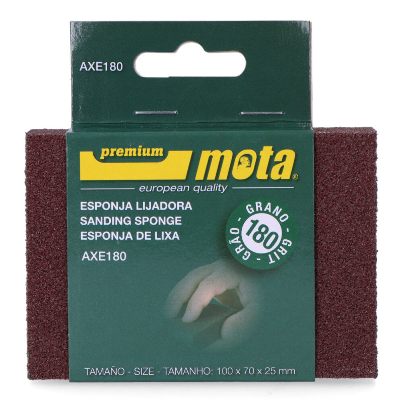 Lija de esponja alumina grano 180 axe180 mota Lija de esponja alumina grano 180 axe180 mota