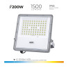 Foco proyector led solar 200w 1500lm 6500k