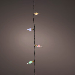 Guirnalda led vintage multicolor con 8 funciones efecto centelleante para interior 1119cm 493271