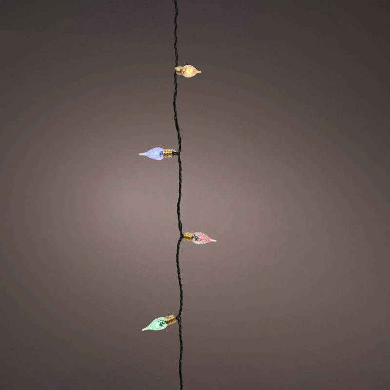 Guirnalda led vintage multicolor con 8 funciones efecto centelleo para interior 1790cm 493276 Guirnalda led vintage multicolor con 8 funciones efecto centelleo para interior 1790cm 493276