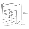 Mata insectos profesional eléctrico 2x6w 30m² 26x25,5x9cm color cromo/negro edm