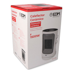 Calefactor vertical oscilante 1000-1500w color gris edm