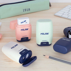 Blister afilaborra compact serie 1918 azul + 2 gomas de recambio milan