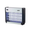 Mata insectos profesional eléctrico 2x8w 50m² 33x9x26cm color cromo/negro edm
