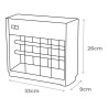Mata insectos profesional eléctrico 2x8w 50m² 33x9x26cm color cromo/negro edm
