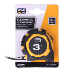 Flexómetro 3m x 16mm, abs standard koma tools