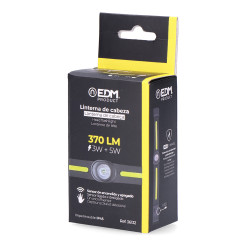 Linterna de cabeza led 3w + 5w recargable