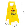 Panel amarillo precaucion suelo mojado 62cm al. normaluz