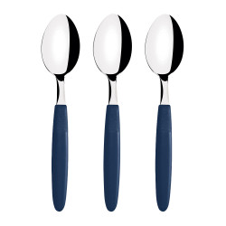 Juego de cucharas de mesa 3 piezas ipanema azul 19cm tramontina