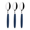 Juego de cucharas de mesa 3 piezas ipanema azul 19cm tramontina