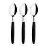 Juego de cucharas para té 3 piezas ipanema negro 13,9cm tramontina