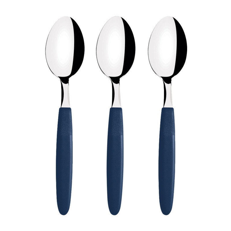Juego de cucharas para té 3 piezas ipanema azul 13,9cm tramontina Juego de cucharas para té 3 piezas ipanema azul 13,9cm tramontina