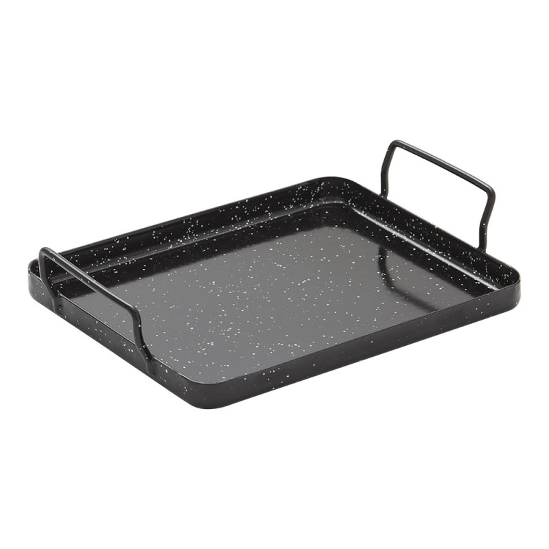 Bandeja de acero esmaltado para horno 26 x 30 x 1,5 cm Bandeja de acero esmaltado para horno 26 x 30 x 1,5 cm