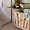 Armario bajo para lavabo de bambú 60 x 30 x 62 cm