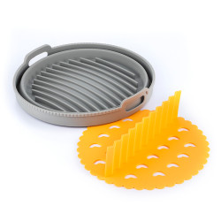 Cesta de silicona plegable para freidora de aire v0103780 innovagoods