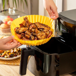 Cestas de silicona con pincel para freidoras de aire v0103786 innovagoods