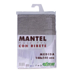Mantel de hule ribeteado cuadrado colores surtidos 140 x 140 cm