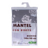 Mantel de hule ribeteado cuadrado colores surtidos 140 x 140 cm
