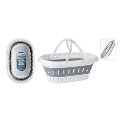 Cesta para la ropa plegable con medidas 60 x 40 x 27 cm
