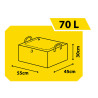 Funda multiusos profesional 70l 907411 taurus