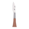 Navaja acero inoxidable / madera natural, hoja 5,2 cm