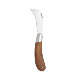 Navaja tranchete inoxidable hoja 7,5cm mango madera imex el zorro