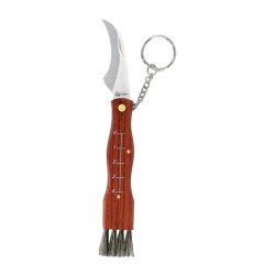 Navaja setas inoxidable con llavero + funda hoja 6cm imex el zorro