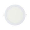 Downlight led empotrable redondo 20 w luz fria 6400 k 1500 lm blanco ø22,5 cm