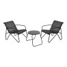 Conjunto jardin 3 piezas metal antracita