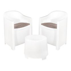 Conjunto jardin luna 3 piezas blanco