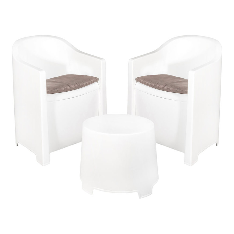 Conjunto jardin luna 3 piezas blanco Conjunto jardin luna 3 piezas blanco