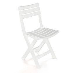 Silla plegable birki color blanco
