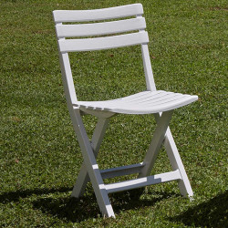 Silla plegable birki color blanco