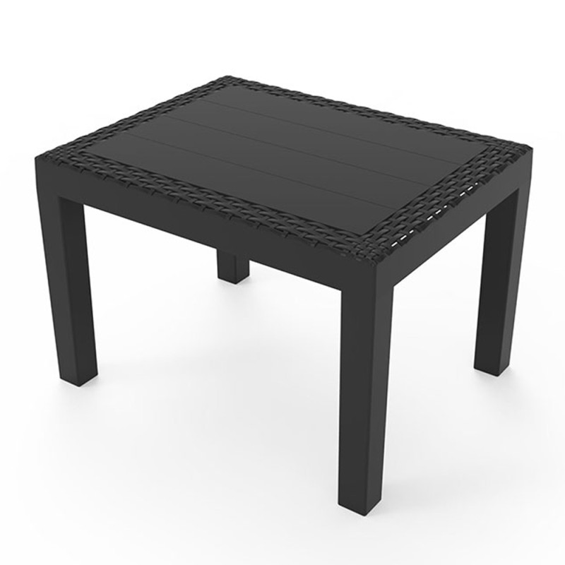 Mesa auxiliar jack color antracita para exterior 59 x 46 x 40 cm Mesa auxiliar jack color antracita para exterior 59 x 46 x 40 cm