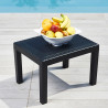Mesa auxiliar jack color antracita para exterior 59 x 46 x 40 cm