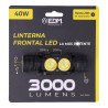 Linterna frontal 3.000lm edm