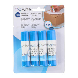 Pack 4 barras de pegamento 9gr topwrite