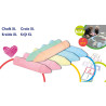Set 7 tizas xl 19x4x4cm topwrite kids