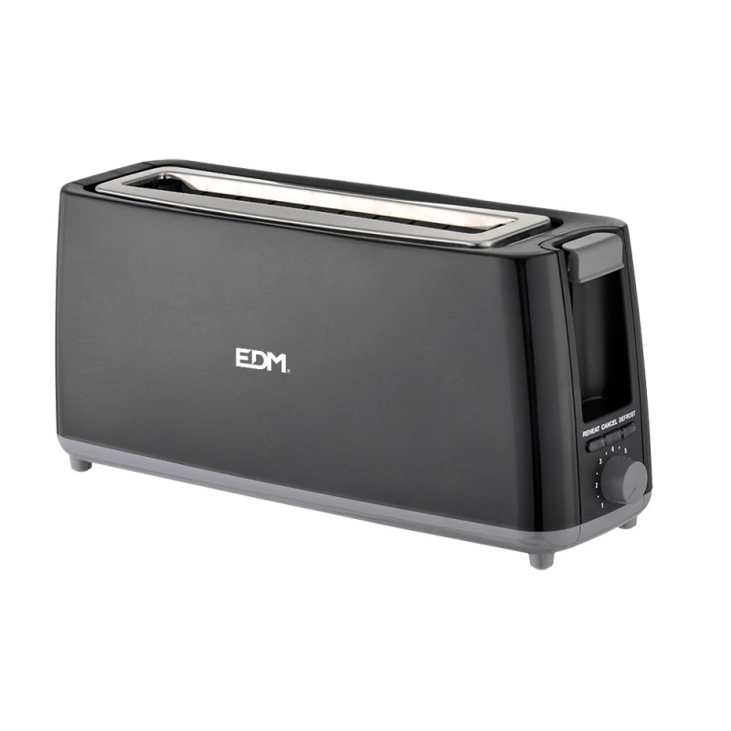 Tostadora ranura larga black design 900w edm Tostadora ranura larga black design 900w edm