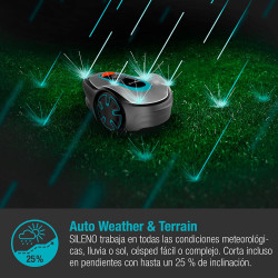 Robot cortacésped sileno para segar jardines 15201-34 gardena
