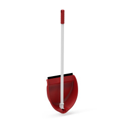 Recogedor plegable rojo bimaterial 20148_roo plastiken