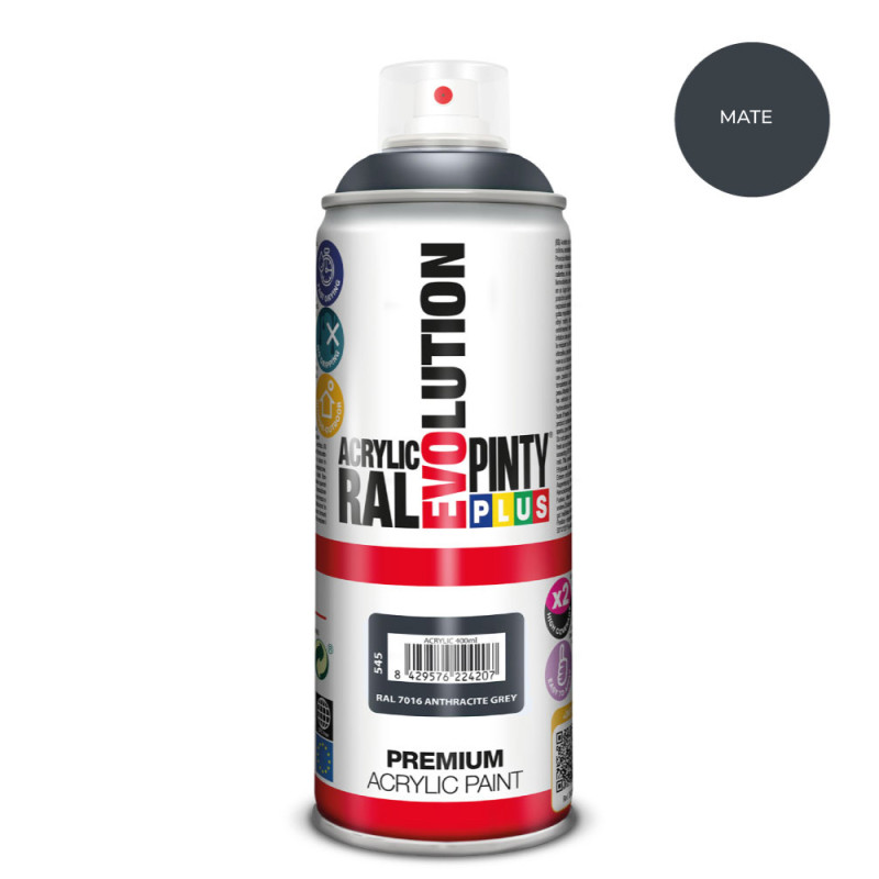 Pintura en spray pintyplus evolution 520 cc ral 7016 matt anthracite grey Pintura en spray pintyplus evolution 520 cc ral 7016 matt anthracite grey