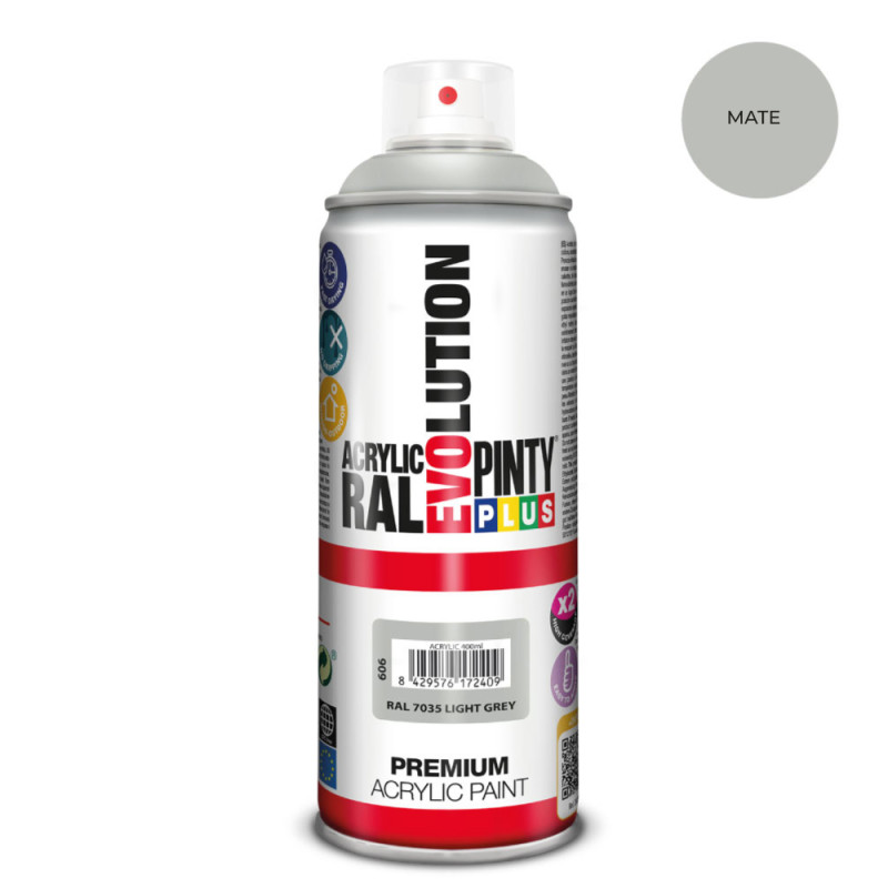 Pintura en spray pintyplus evolution 520 cc ral 7035 matt light grey Pintura en spray pintyplus evolution 520 cc ral 7035 matt light grey