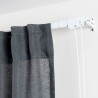 Riel reforzado extensible 160-300cm blanco cintacor - storplanet