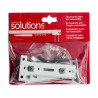 Soporte doble riel reforzado blanco (2 uds) cintacor - storplanet
